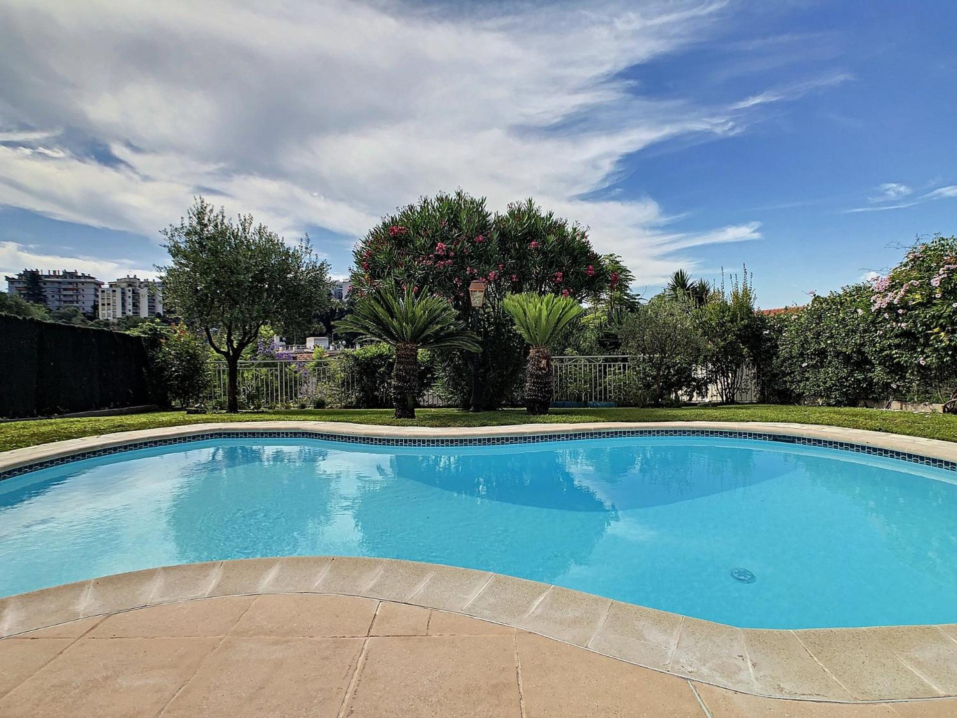 Villa Paradiso, Logement Avec Piscine, Nice Nord Екстериор снимка